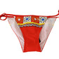 Dolce & Gabbana Chic Carretto Print Bikini Bottoms