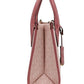 Michael Kors Mirella Small Powder Blush PVC Top Zip Shopper Tote Crossbody Bag