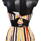 Dolce & Gabbana Chic Striped Bandeau & Shorts Set