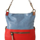 EBARRITO Chic Multicolor Leather Tote with Gold Accents