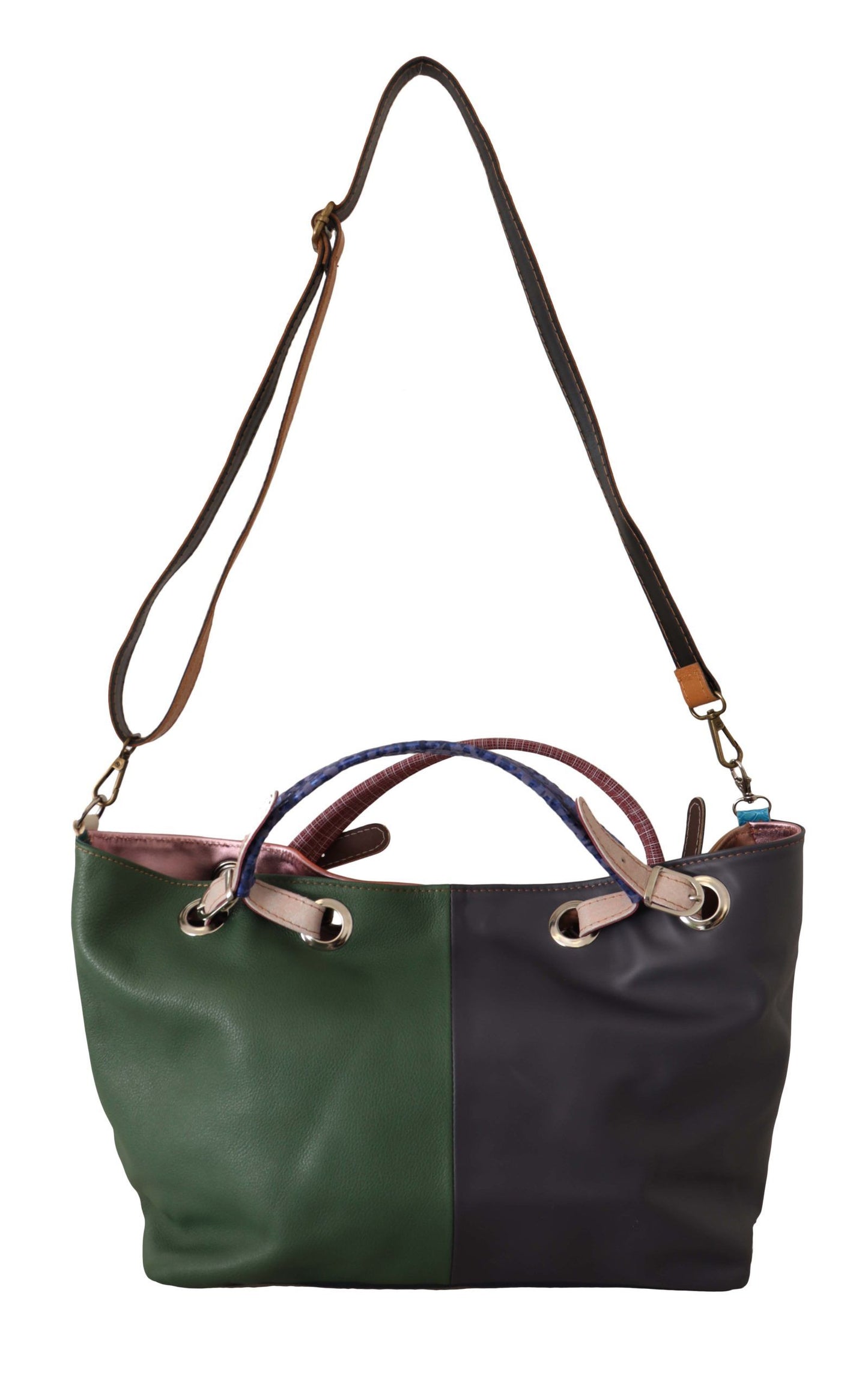 EBARRITO Multicolor Leather Shoulder Tote - Chic & Spacious