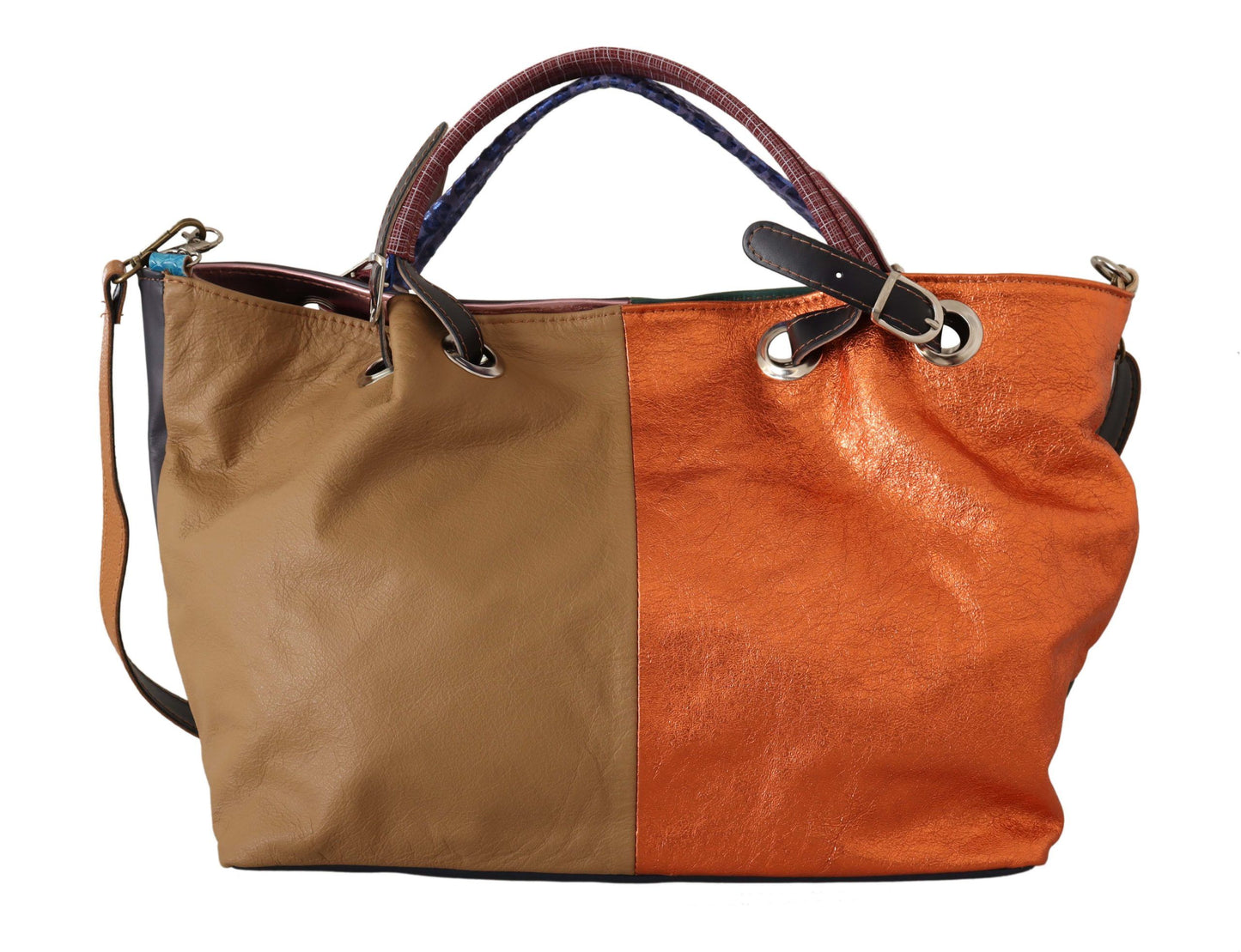 EBARRITO Multicolor Leather Shoulder Tote - Chic & Spacious