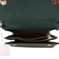 Patrizia Pepe Elegant Green Leather Shoulder Bag