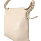 Patrizia Pepe Chic Off White Leather Shoulder Bag