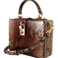 Dolce & Gabbana Exotic Python Leather Shoulder Box Bag