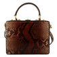 Dolce & Gabbana Exotic Python Leather Shoulder Box Bag