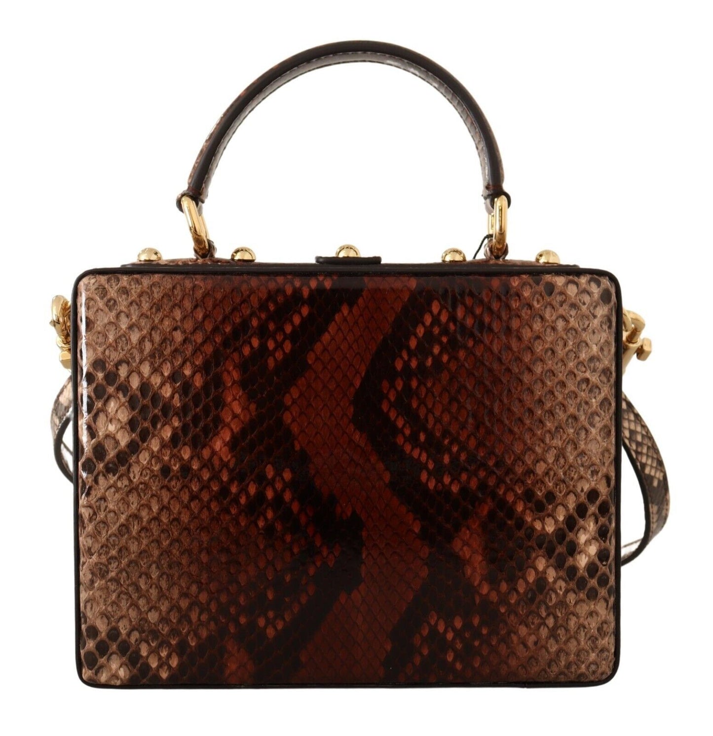 Dolce & Gabbana Exotic Python Leather Shoulder Box Bag