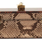 Dolce & Gabbana Exotic Python Leather Shoulder Box Bag