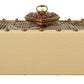 Dolce & Gabbana Chic Yellow Box Clutch with Heart Twist