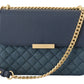 MIA Chic Denim Gold Detail Shoulder Bag