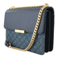 MIA Chic Denim Gold Detail Shoulder Bag