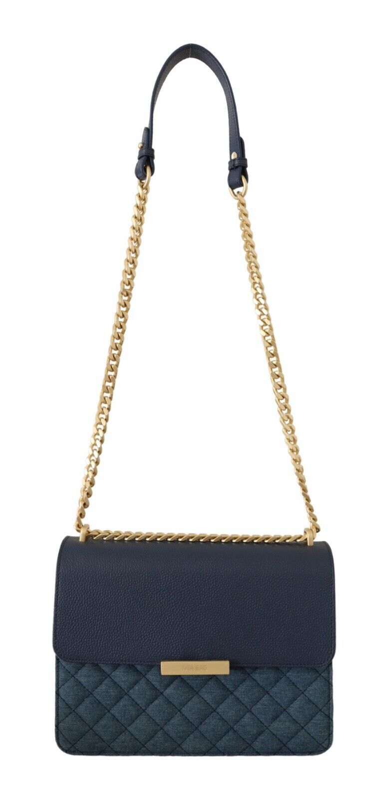 MIA Chic Denim Gold Detail Shoulder Bag