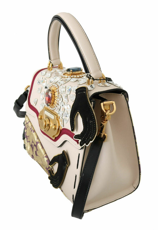 Dolce & Gabbana Multicolor Elegance Shoulder Bag with Gold Details