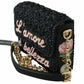 Dolce & Gabbana Chic Black MILLENNIALS Embroidered Purse