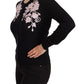 Dolce & Gabbana Elegant Floral Embroidery Cashmere Sweater