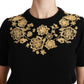 Dolce & Gabbana Elegant Black Cashmere Sweater Top