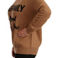 Dolce & Gabbana Chic Beige Cashmere Crewneck Sweater with #dgfamily Motive