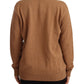 Dolce & Gabbana Chic Beige Cashmere Crewneck Sweater with #dgfamily Motive