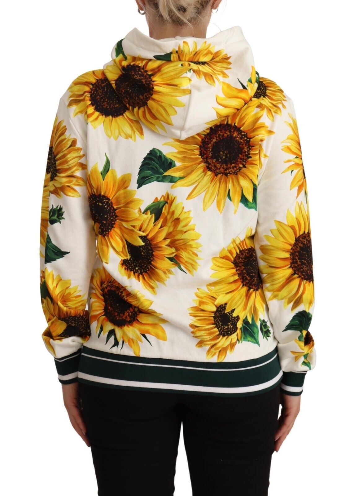 Dolce & Gabbana Floral Daisy Sunflower Hooded Sweater