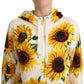 Dolce & Gabbana Floral Daisy Sunflower Hooded Sweater