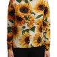 Dolce & Gabbana Sunflower Silk-Cashmere Cardigan Sweater