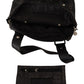 WAYFARER Chic Black and Gray Fabric Shoulder Handbag