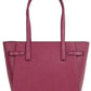 Michael Kors Carmen Large Mulberry Saffiano Leather North South Tote Handbag