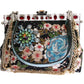 Dolce & Gabbana Elegant VANDA Evening Clutch with Exotic Detailing