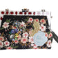 Dolce & Gabbana Elegant VANDA Evening Clutch with Exotic Detailing