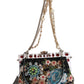 Dolce & Gabbana Elegant VANDA Evening Clutch with Exotic Detailing