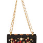 Dolce & Gabbana Embellished Brocade Shoulder Bag with Gold Accents