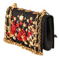 Dolce & Gabbana Embellished Brocade Shoulder Bag with Gold Accents