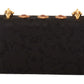 Dolce & Gabbana Embellished Brocade Shoulder Bag with Gold Accents