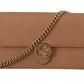 Gucci Elegant Beige Leather Shoulder Bag