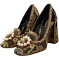 Dolce & Gabbana Opulent Gold Jacquard Brocade Pumps