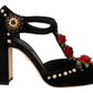 Dolce & Gabbana Elegant Velvet T-Strap Mary Jane Pumps