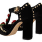 Dolce & Gabbana Elegant Velvet T-Strap Mary Jane Pumps