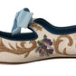 Dolce & Gabbana Chic Floral Embroidered Flat Sandals for Summer