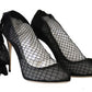 Dolce & Gabbana Elegant Netted Sock Pumps in Timeless Black