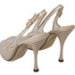 Dolce & Gabbana Elegant Nude Beige Slingback Heels