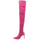 Elisabetta Franchi Fuchsia Calfskin Women Boot