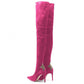 Elisabetta Franchi Fuchsia Calfskin Women Boot