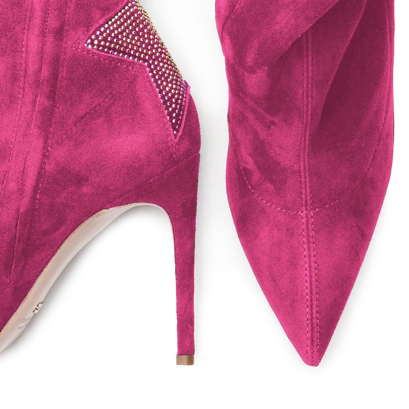 Elisabetta Franchi Fuchsia Calfskin Women Boot