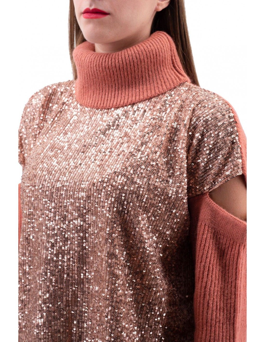 PINKO Pink Acrylic Women Sweater