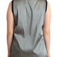 Dolce & Gabbana Elegant Silver Sleeveless Blouse