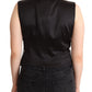 Dolce & Gabbana Elegant Black Sequined Sleeveless Vest Top