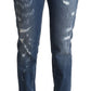 Dolce & Gabbana Elegant Distressed Skinny Denim Chic Look