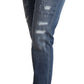 Dolce & Gabbana Elegant Distressed Skinny Denim Chic Look