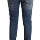 Dolce & Gabbana Elegant Distressed Skinny Denim Chic Look