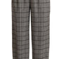 Dolce & Gabbana Elegant High Waist Straight Trousers In Grey